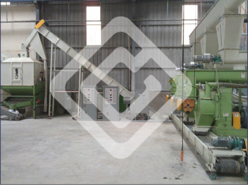 cooler, pellet conveyor and pellet mills