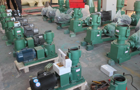 half made wood pellet equipment