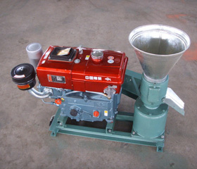 wood pellet euqipment with diesel engine