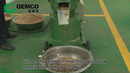 make sawdust pellets