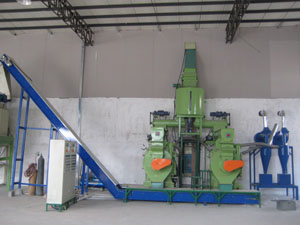 EFB palm fiber pellet plant